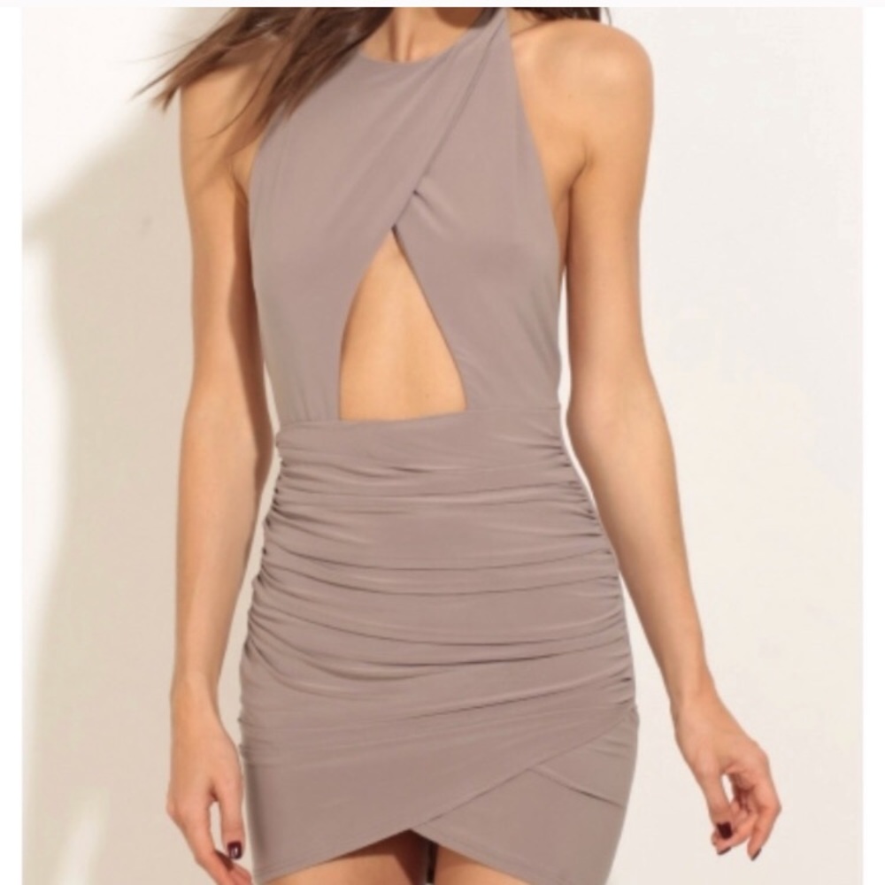 Lucy in the Sky Peek-a-boo body con dress